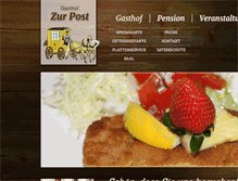 Tablet Screenshot of gasthof-zschaitz.de